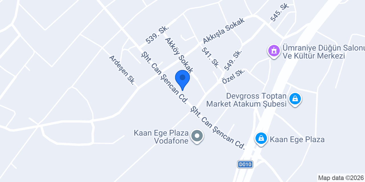 Dg Kuzey Yapı konumu