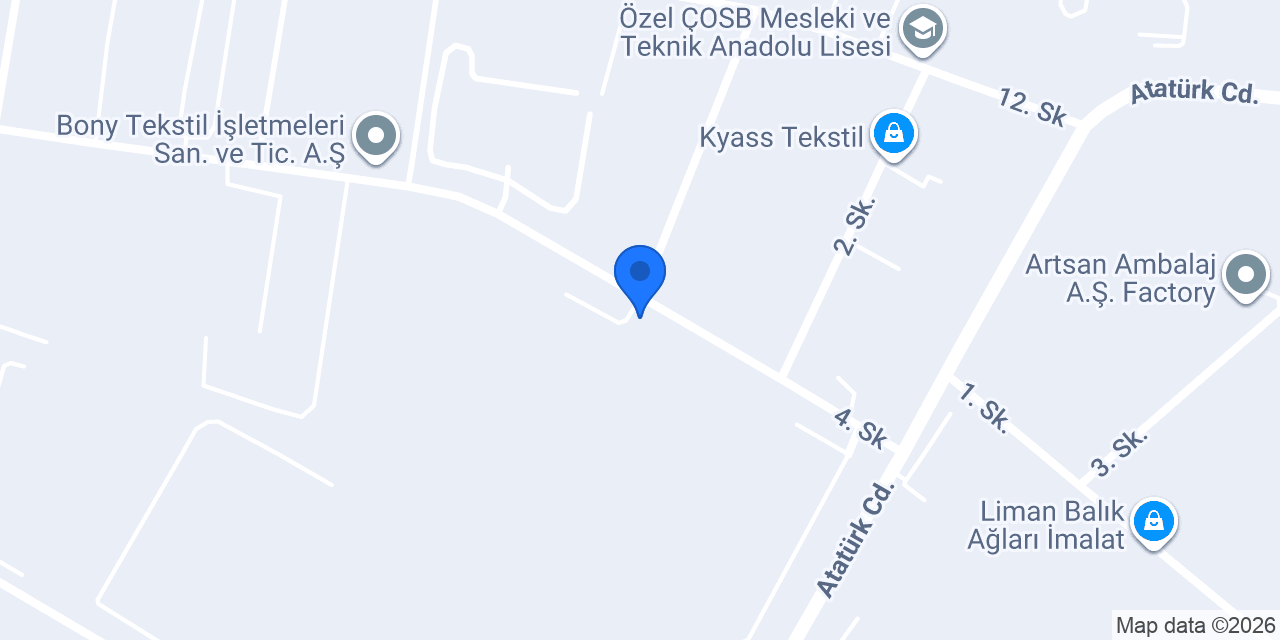 Şark Mensucat Fabrikası A.Ş. konumu