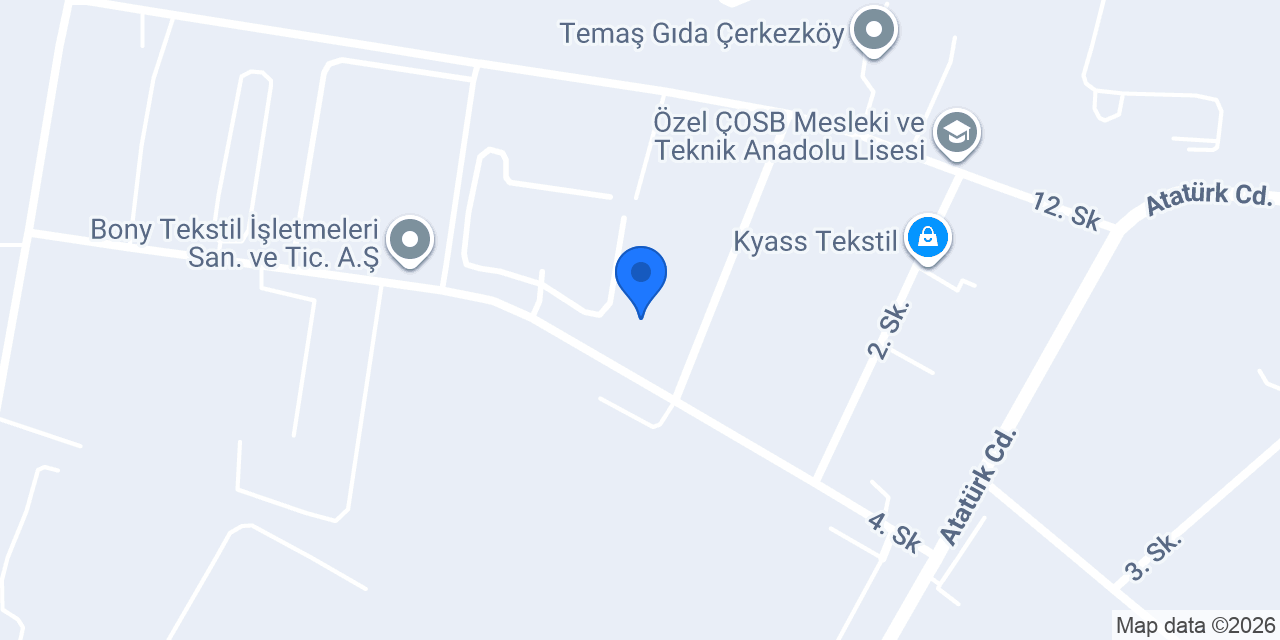 Sateks Tekstil konumu