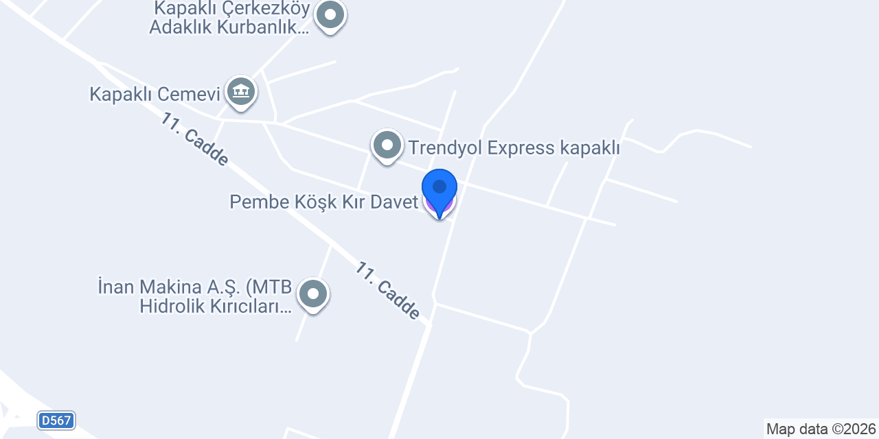 Pembe Köşk Kır Davet konumu