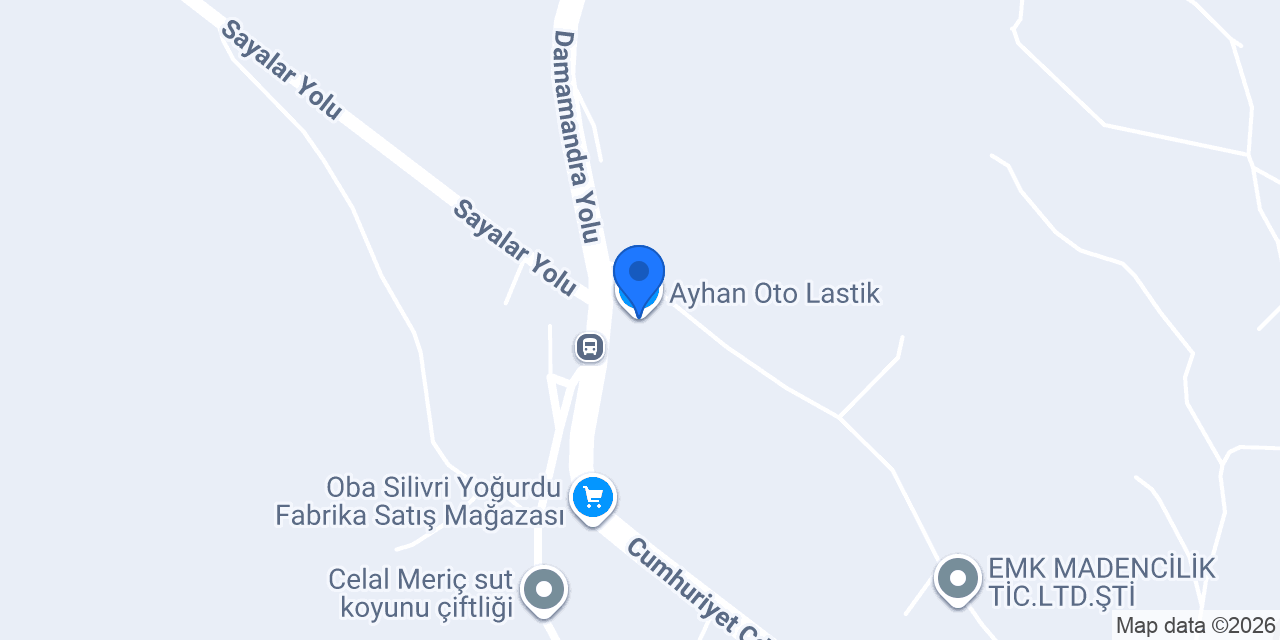 Ayhan Oto Lastik konumu