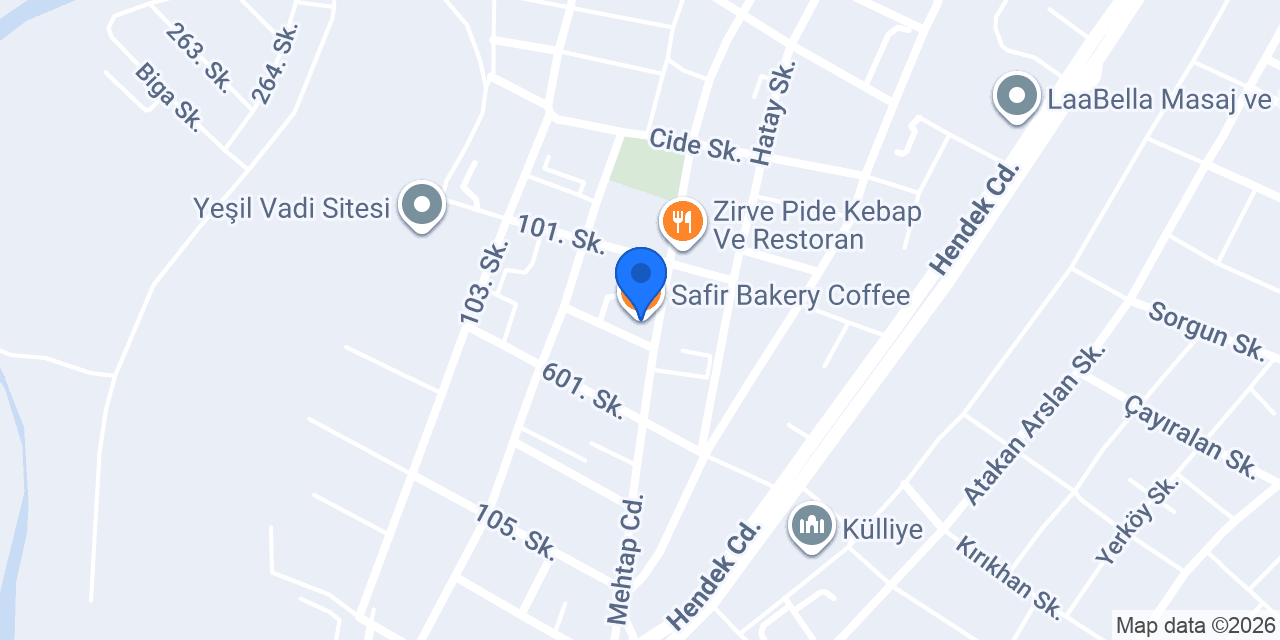 Safir Bakery Coffee konumu