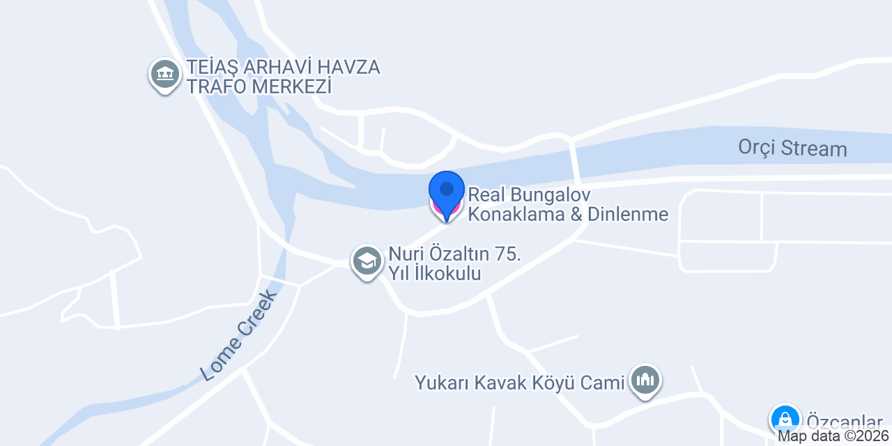 Real Bungalov Konaklama & Dinlenme konumu