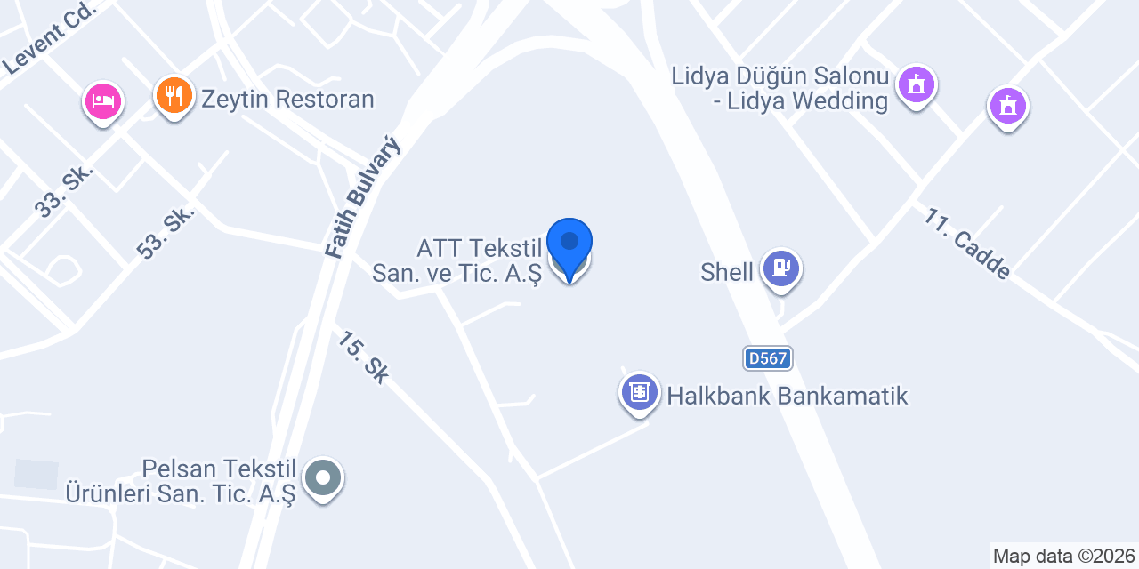ATT Tekstil San. ve Tic. A.Ş. konumu