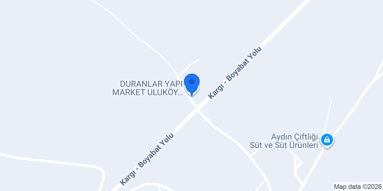 DURANLAR YAPI MARKET ULUKÖY SARAYDÜZÜ konumu