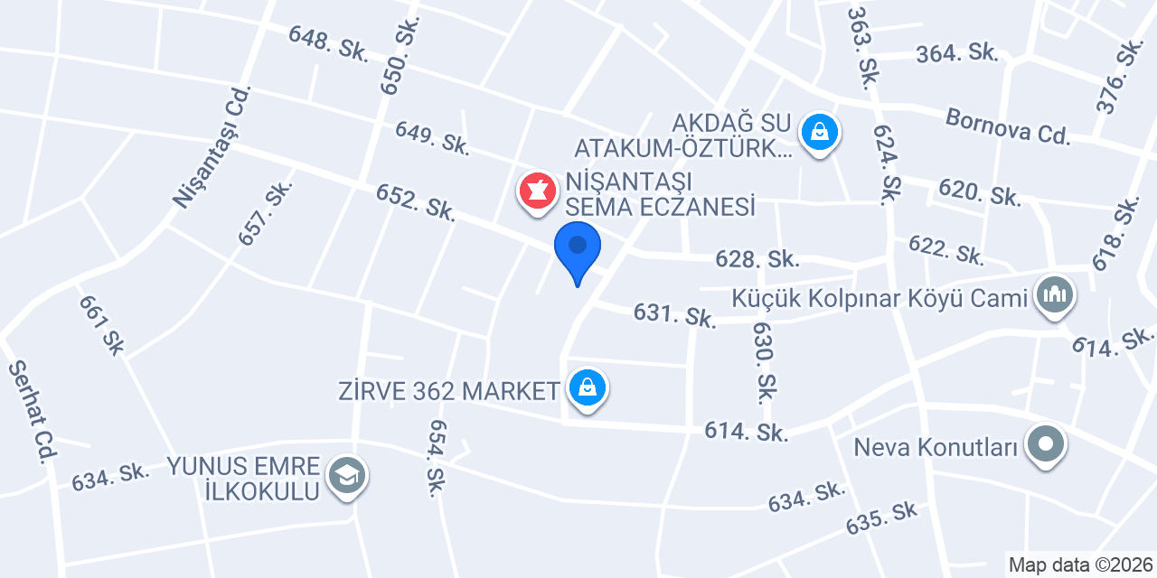 Ebabil Kitabevi konumu