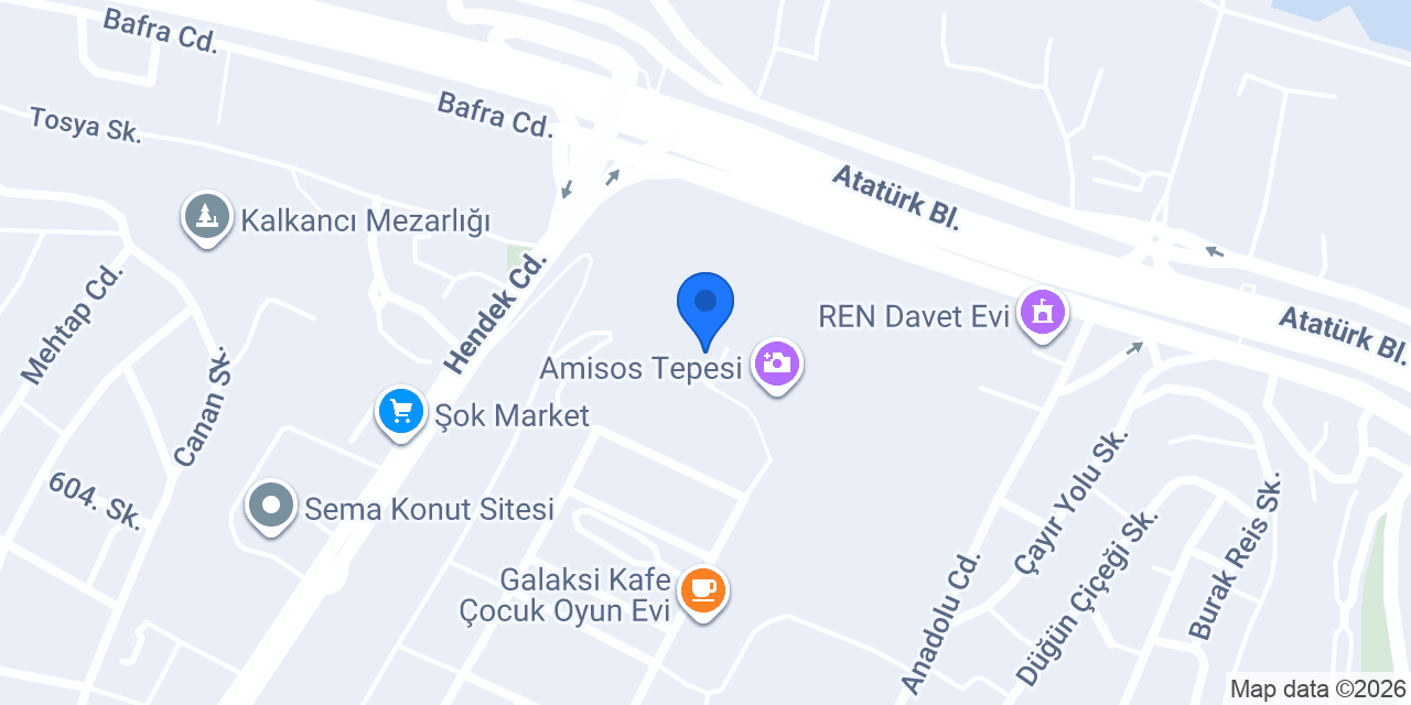Amisos Kafe & Restoran konumu