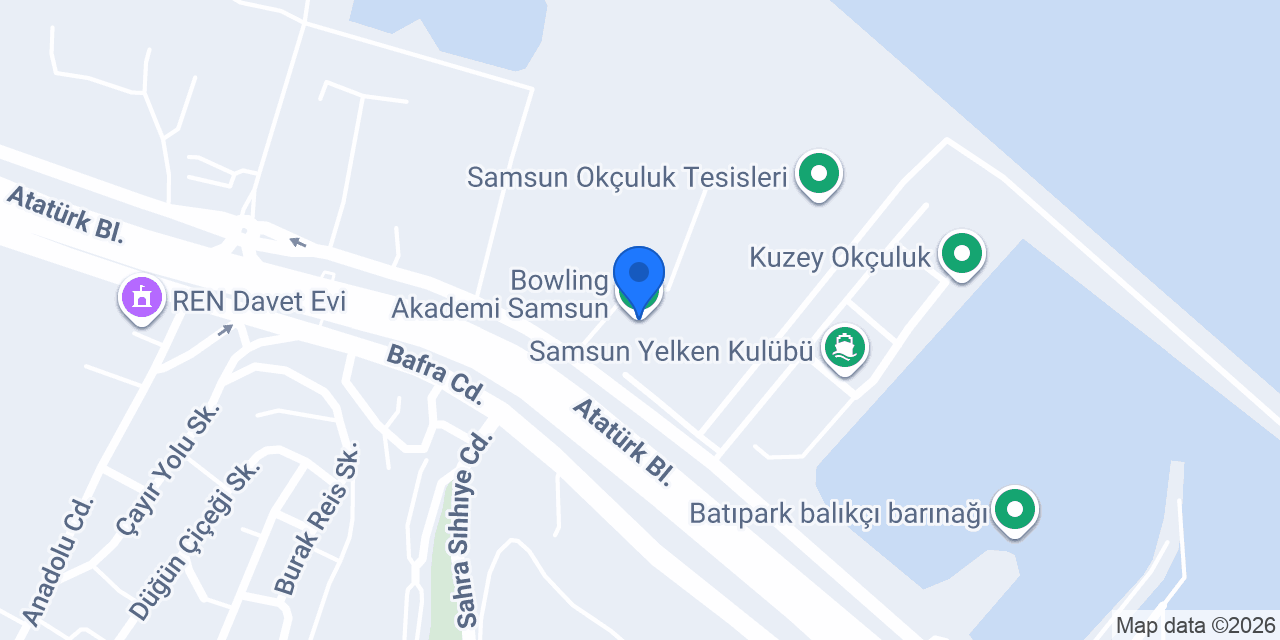 Bowling Akademi Samsun konumu