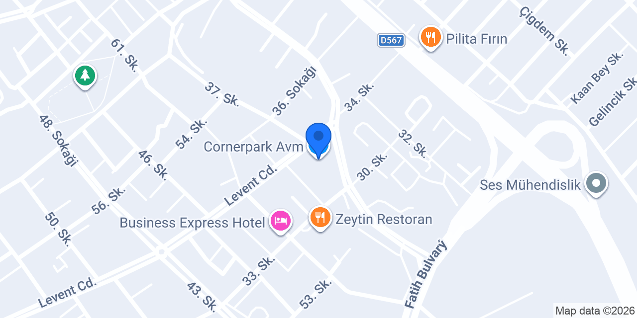 Corner Park Hotel Kapaklı Çerkezköy konumu