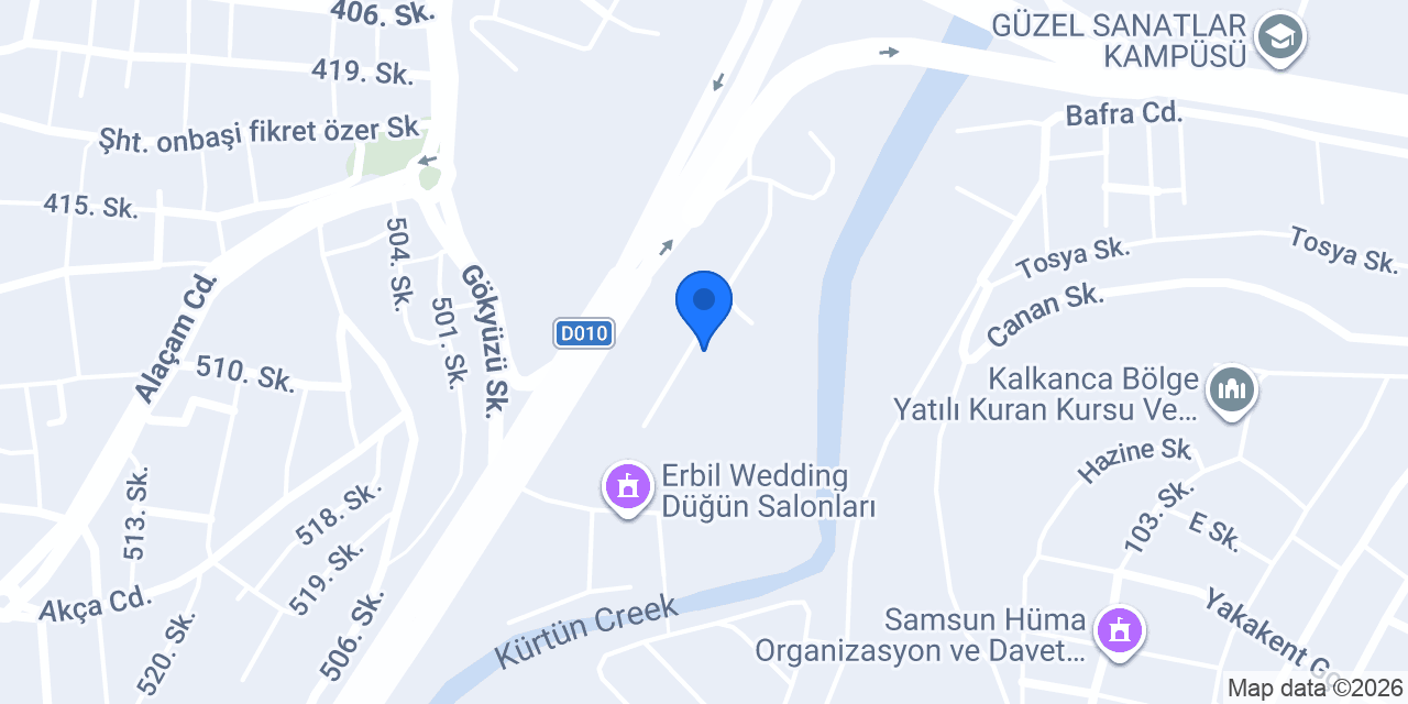 Samulaş Hafif Raylı Sistem Genel Müdürlüğü konumu