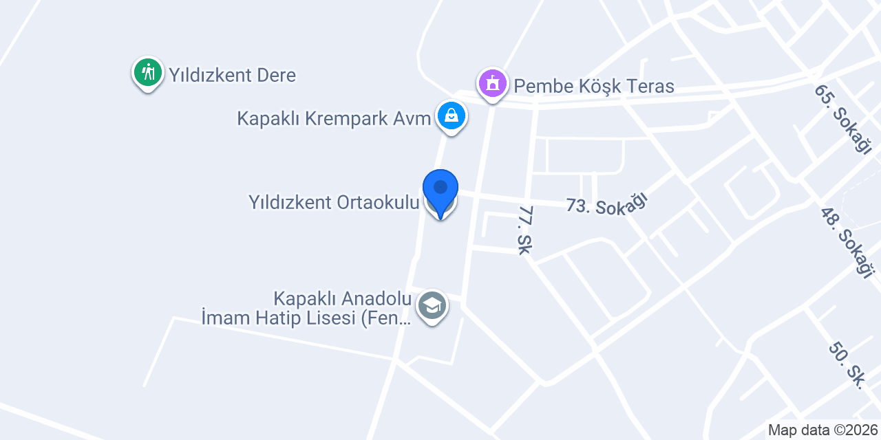 Yıldızkent Ortaokulu konumu
