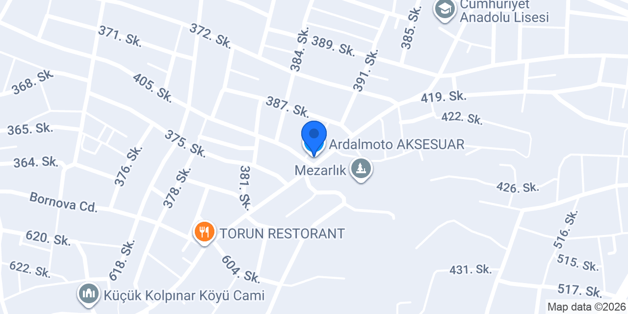 Ardalmoto AKSESUAR konumu