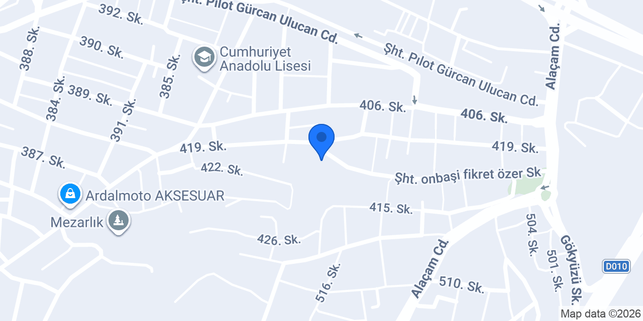 Özel Atakum Kültür Okulları konumu