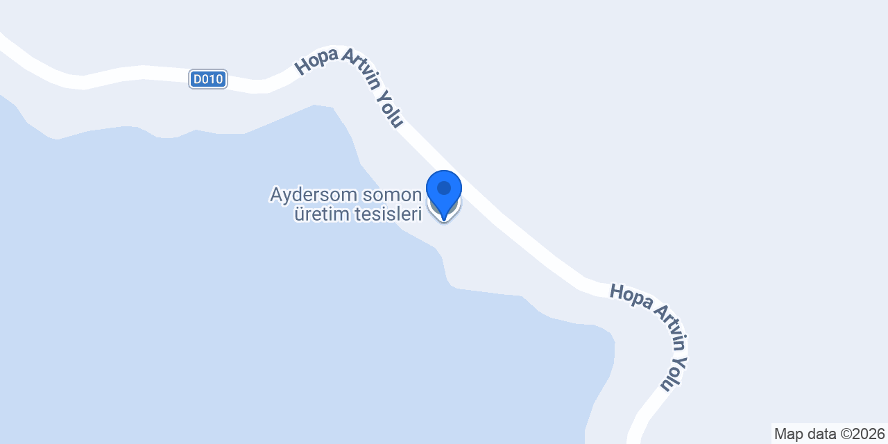 Aydersom somon üretim tesisleri konumu