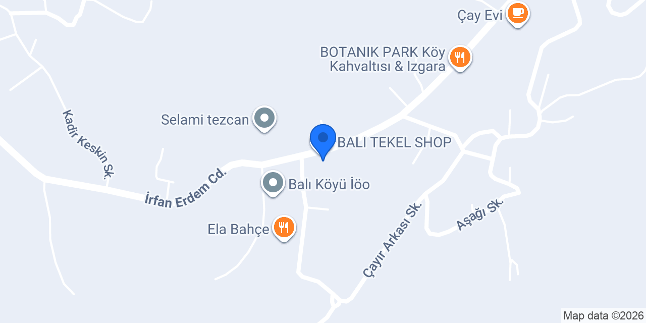 BALI TEKEL SHOP konumu