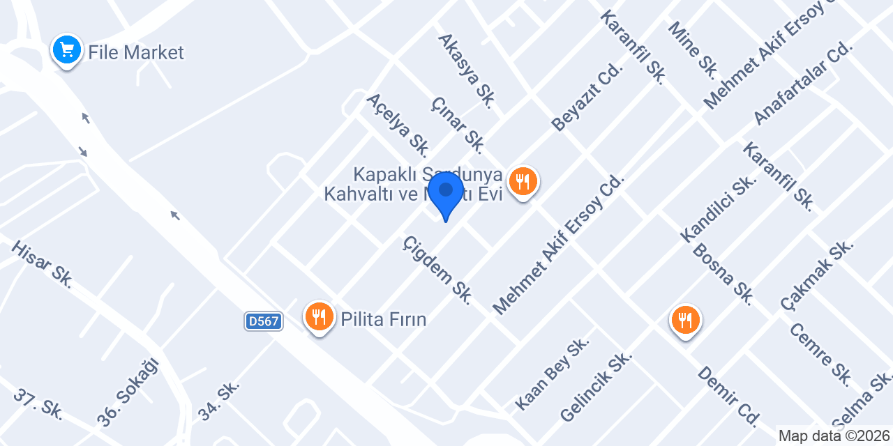 Taksim Çiğ Köfte konumu