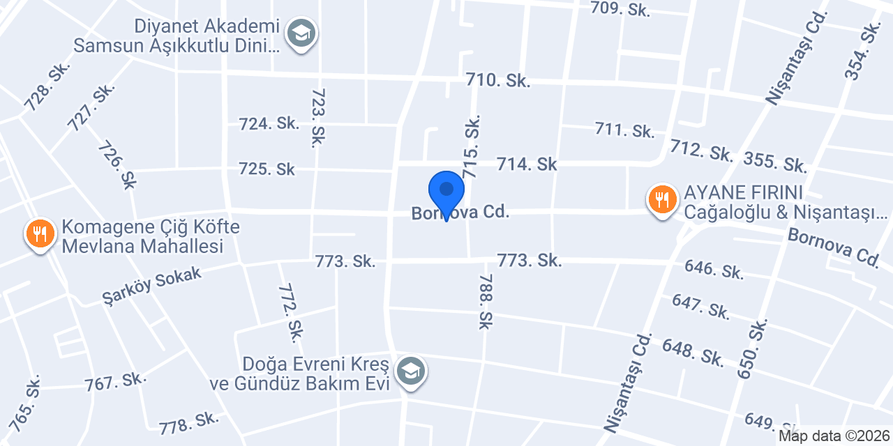 Atakum Samkar Elektrik konumu