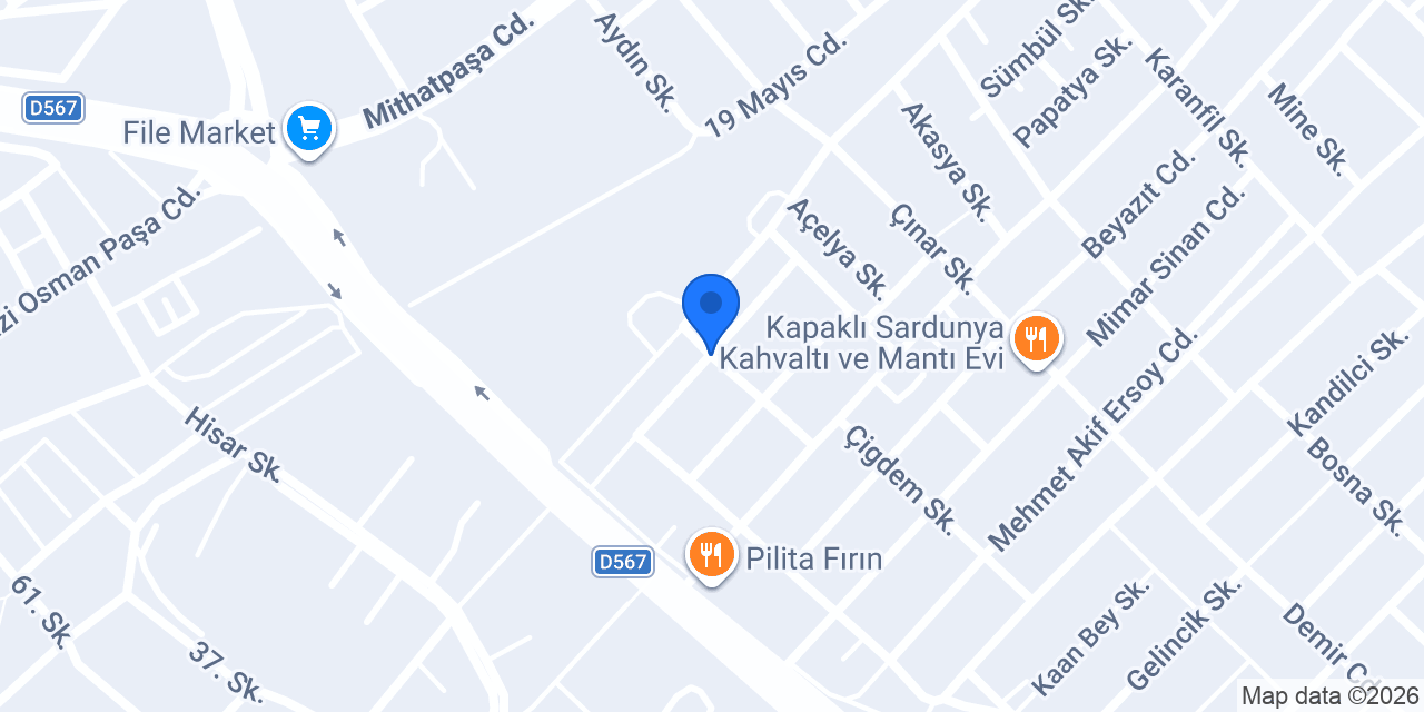 Zeliş Unlu Mamulleri konumu