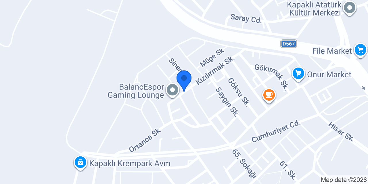 Öz-Ay Cimnastik Salonu konumu