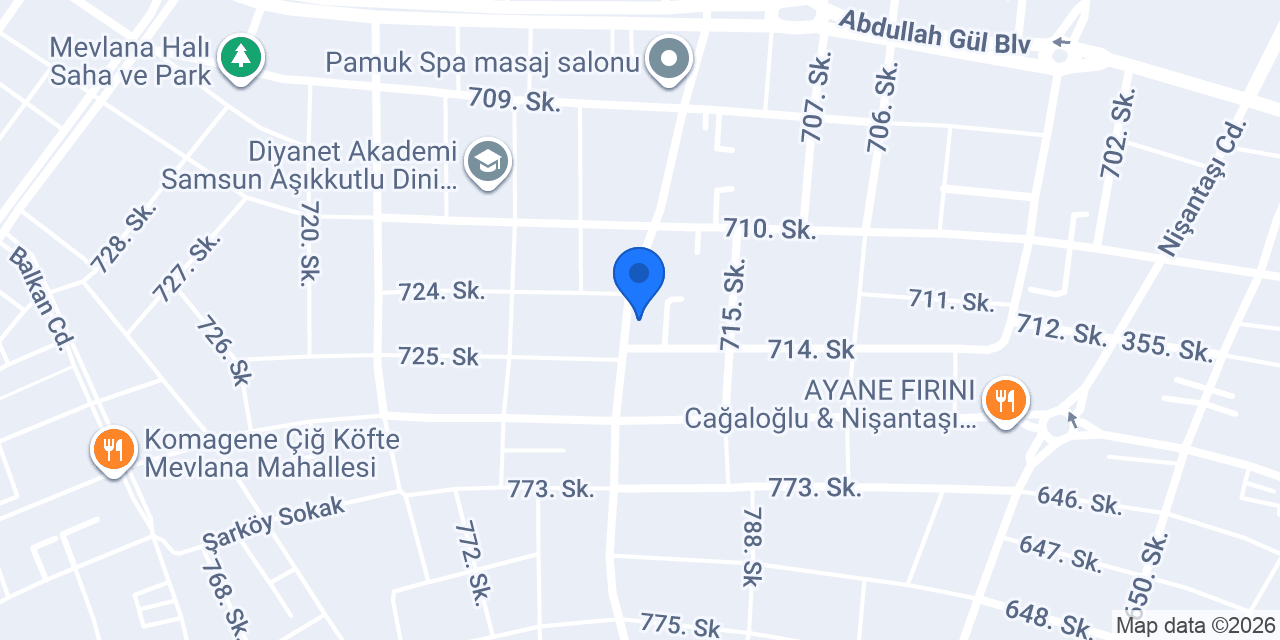 Pizzabulls Atakum konumu