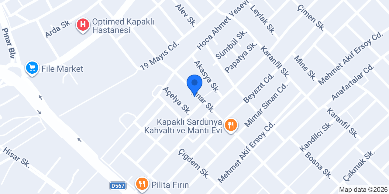 Kapaklı Petshop konumu