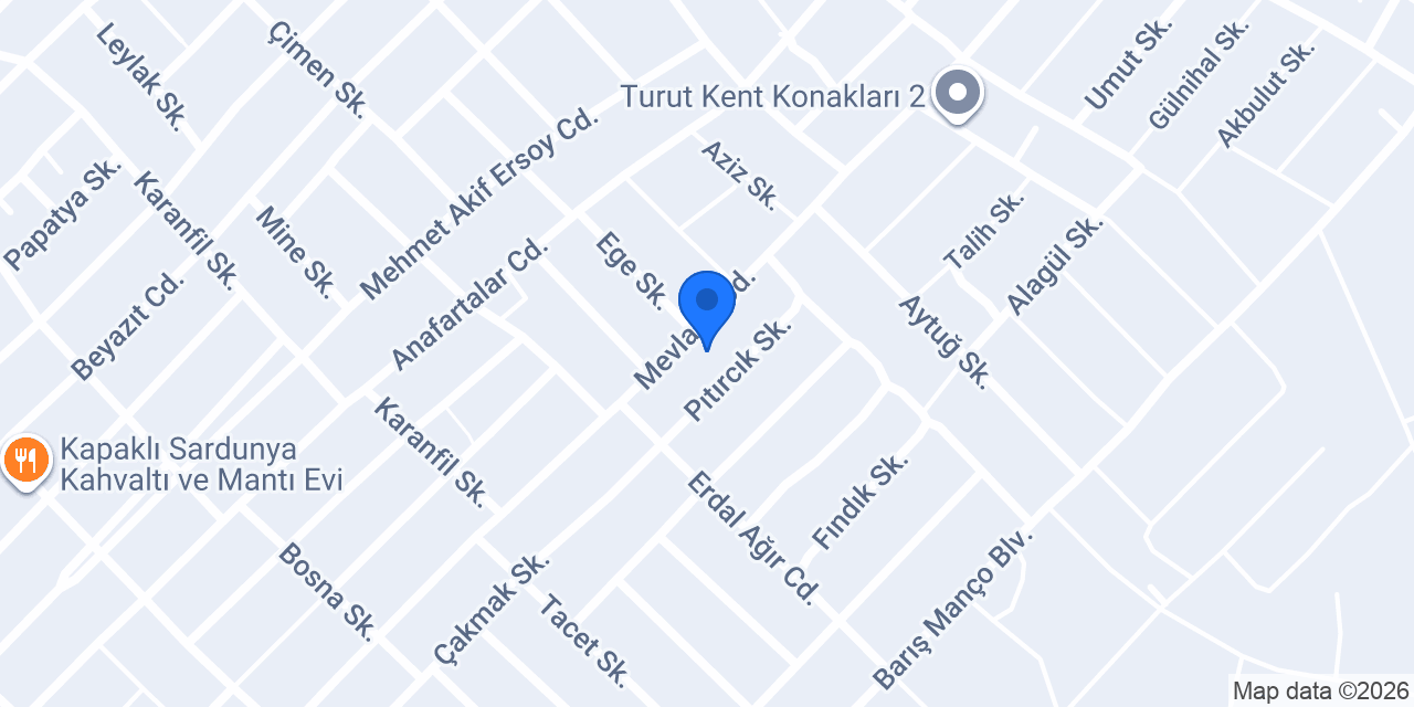 Bozkurt Yapı İnşaat konumu