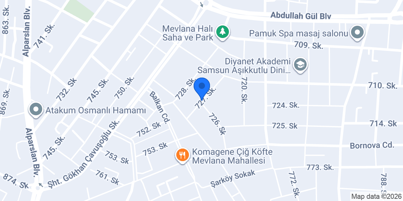 SAM MAT OTO PASPAS konumu