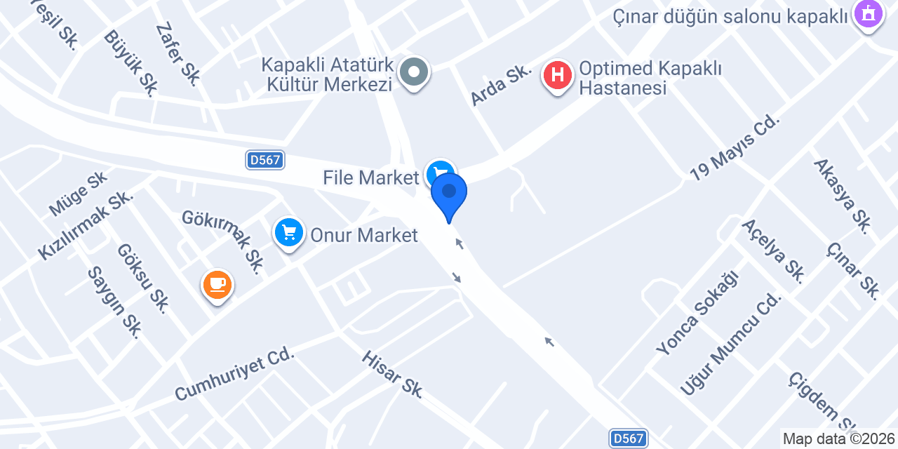 Kiralık Kepçe - Hasanoğlu Hafriyat konumu