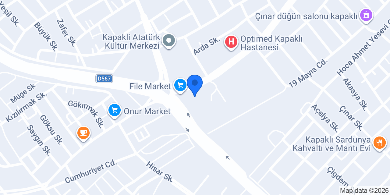 Ayar Oto Lastik konumu