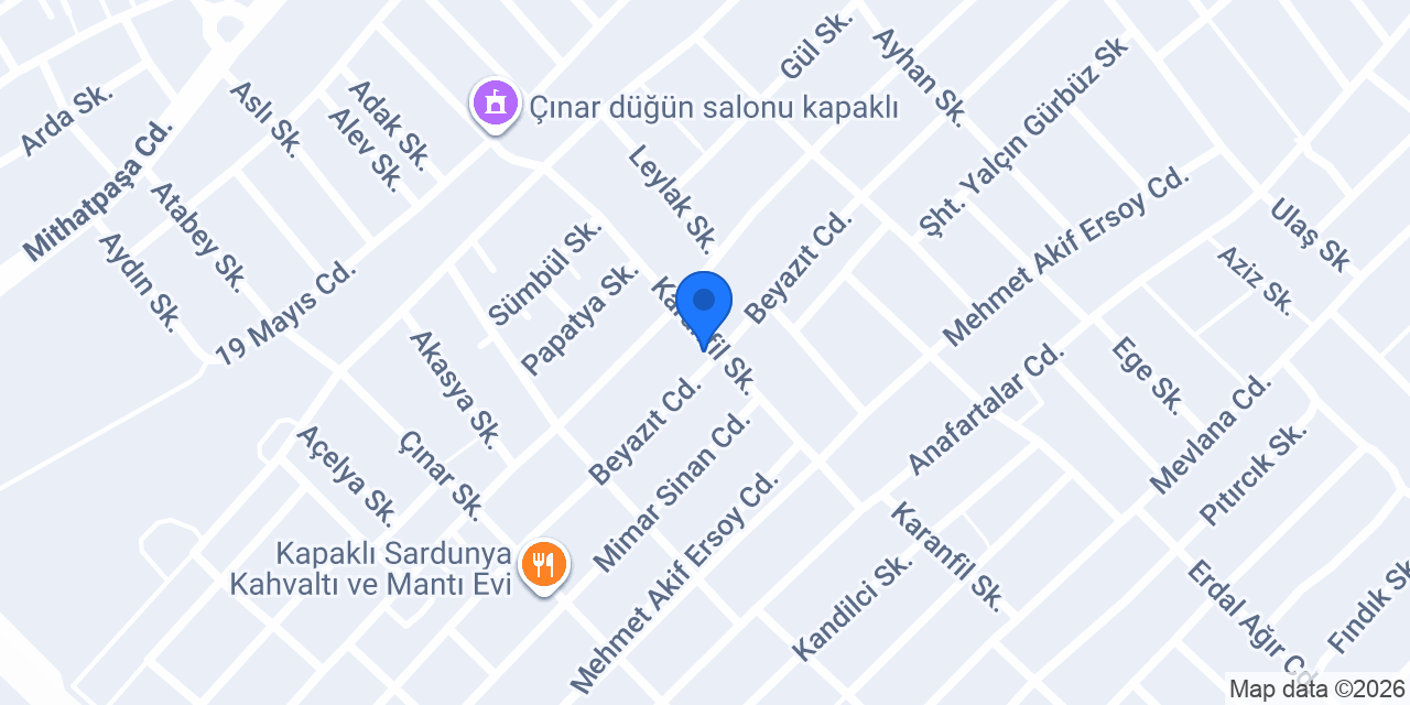 YEK ART STUDIO konumu