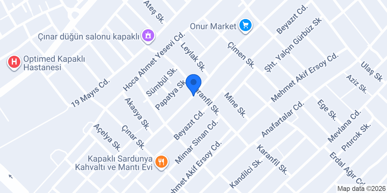 Özcan büfe tekel bayii konumu
