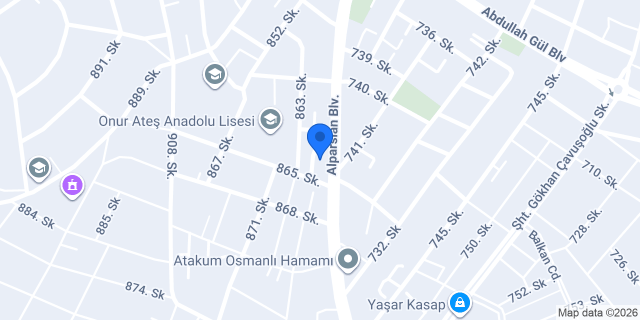 EŞREF USTA DONDURMA & TATLI ATAKUM konumu