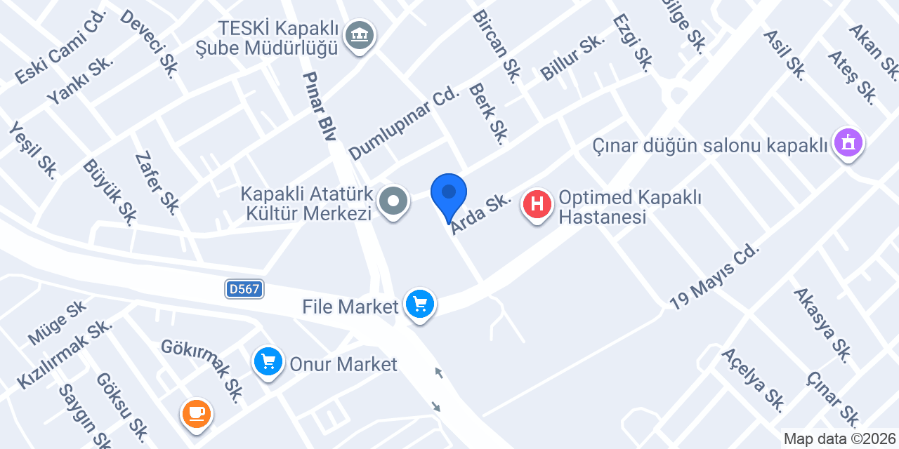 YILDIRIM Terzi konumu