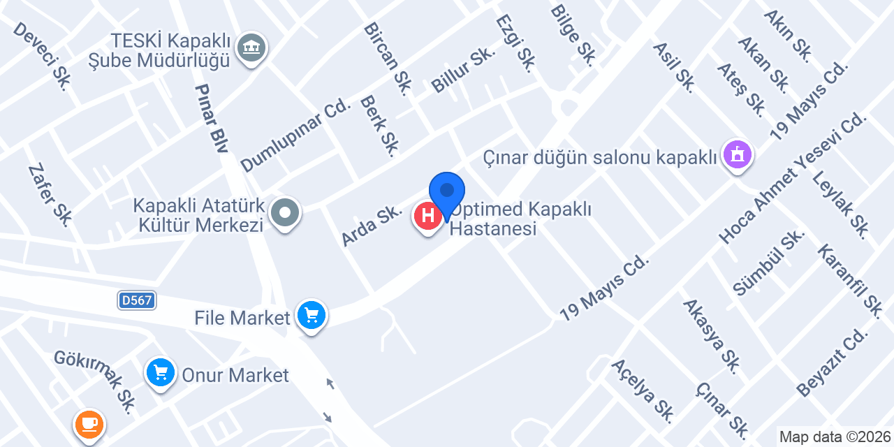 TÜLAY OPTİK KAPAKLI konumu