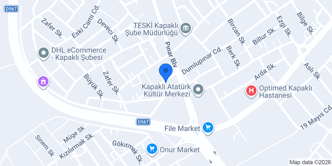 Tekirdağ Begonya Butik Otel konumu