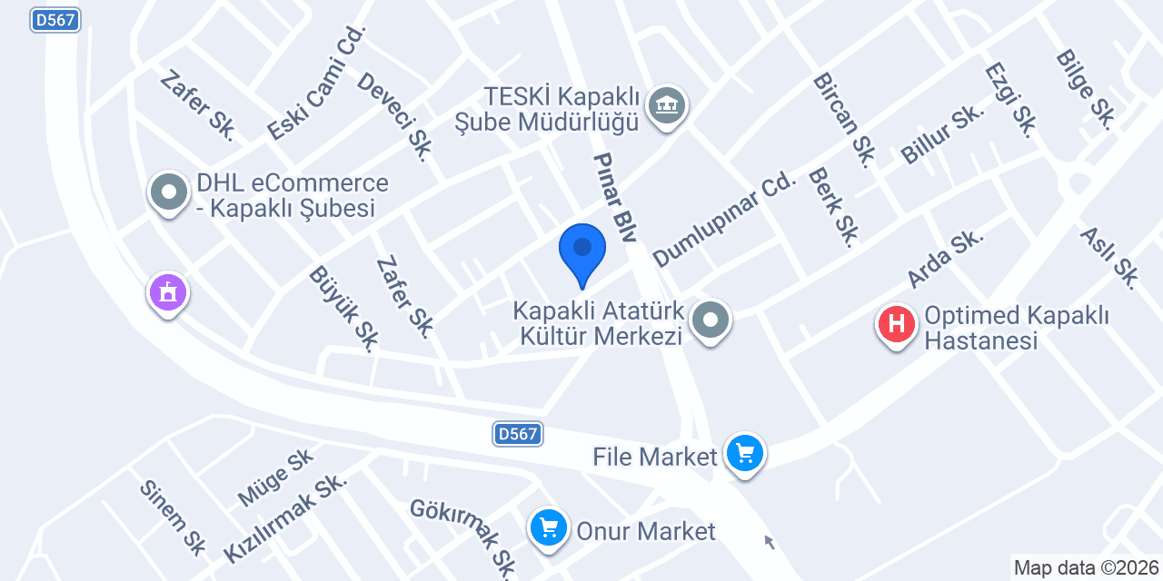 T.C Kapaklı 1. Noterliği konumu