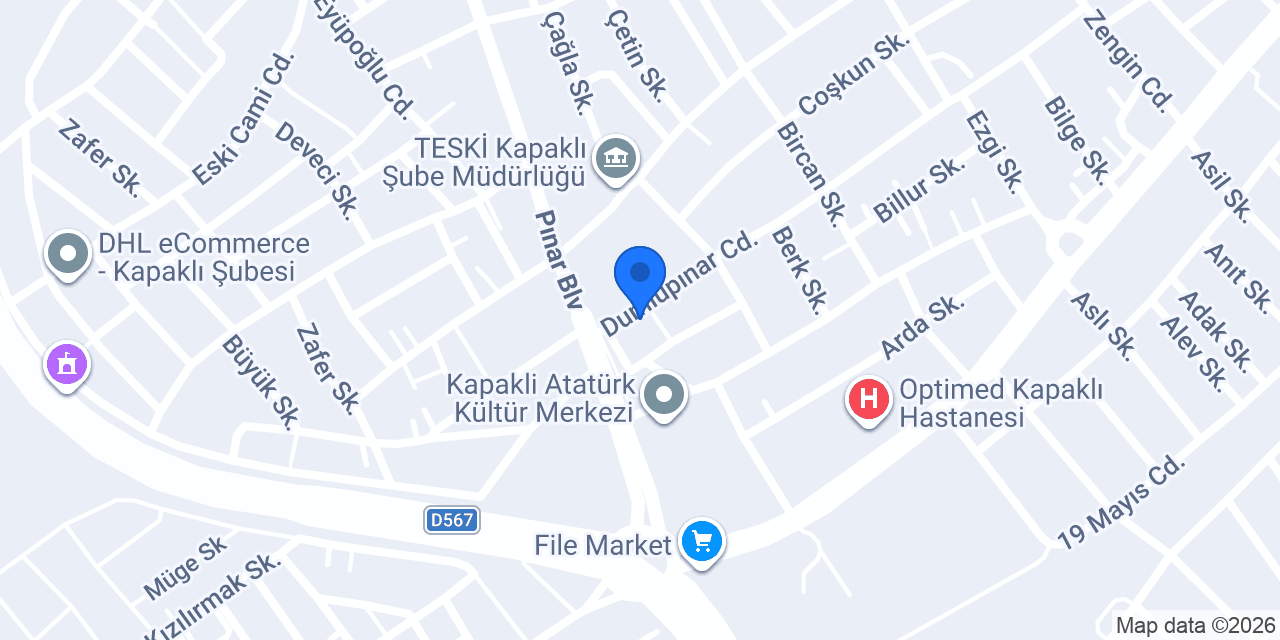 GÖKDEMİR SİGORTA Kapaklı konumu