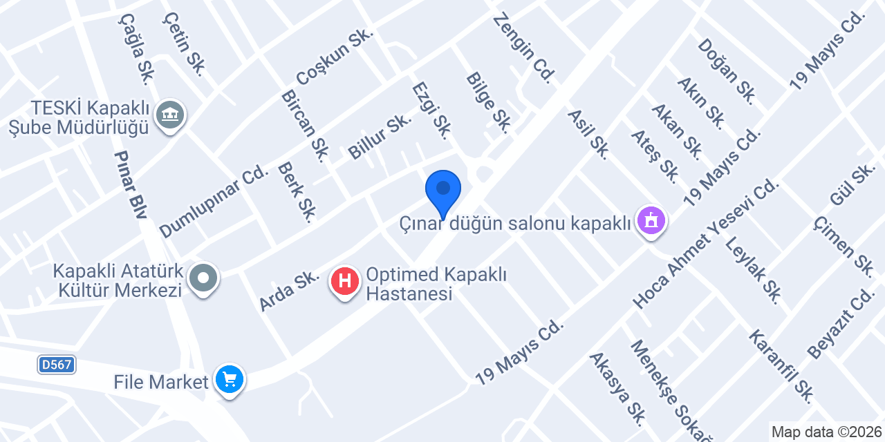 Kapaklı Boz Çiçekçilik konumu