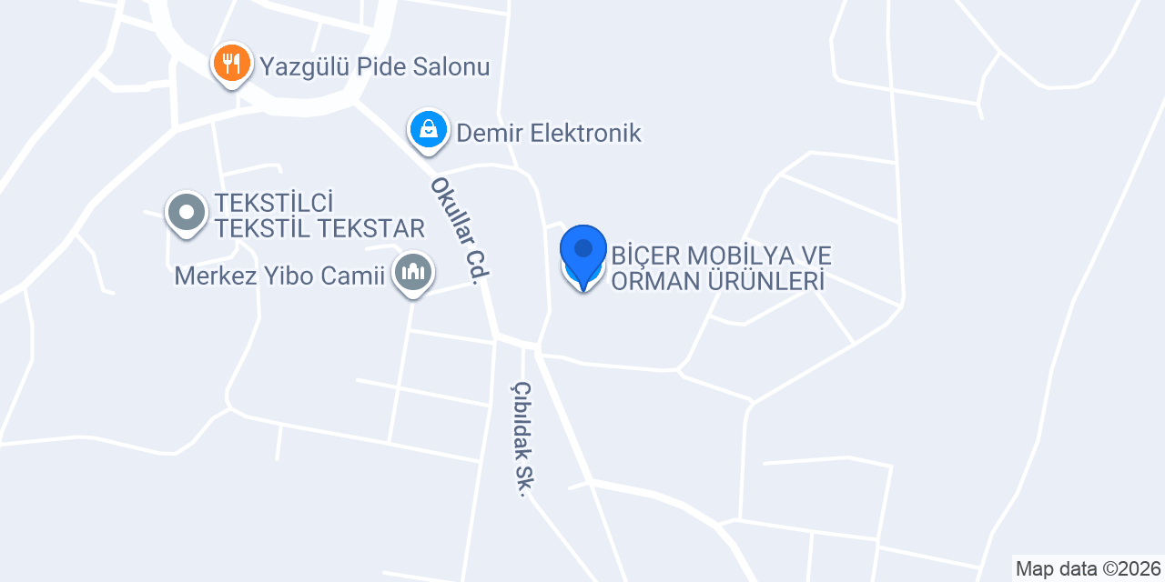 BİÇER MOBİLYA VE ORMAN ÜRÜNLERİ konumu