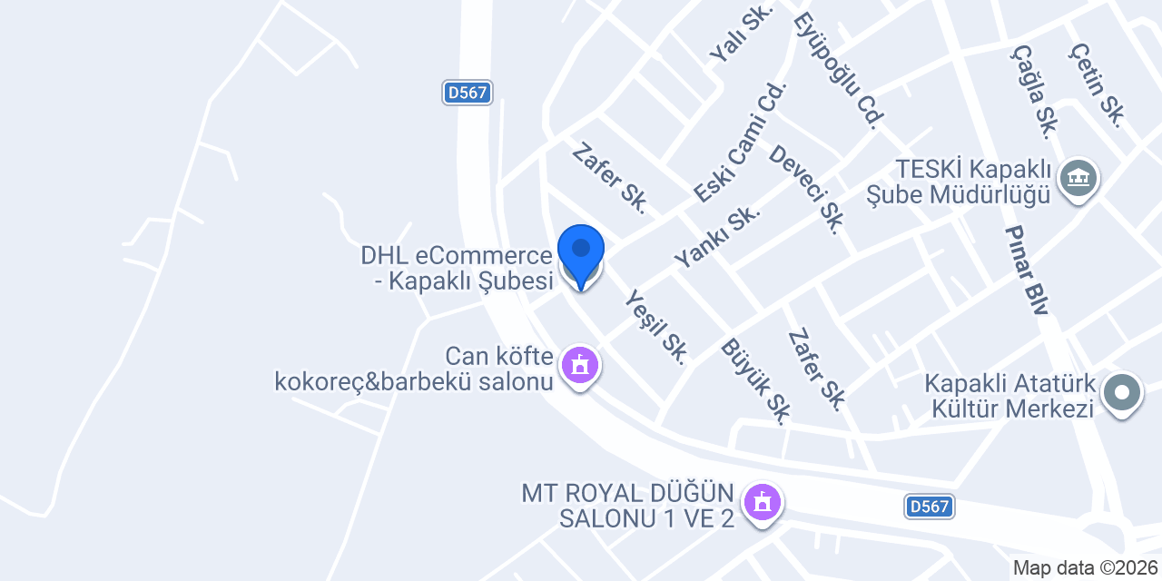 DHL eCommerce - Kapaklı Şubesi konumu