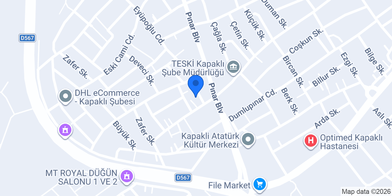 Kapaklı Sigorta konumu