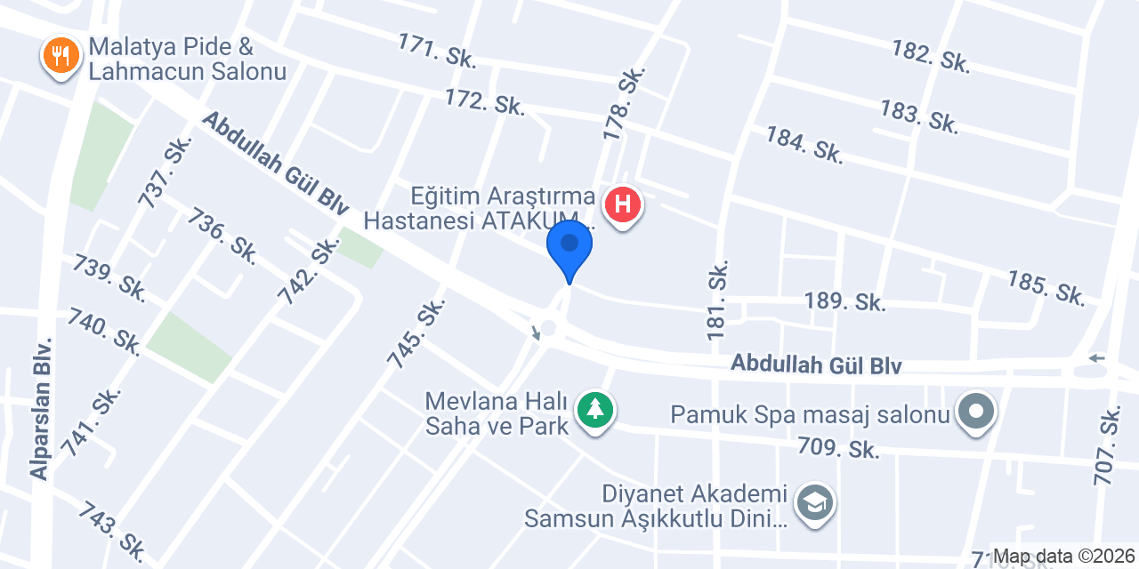 ATAKUM ARAŞTIRMA ECZANESİ konumu