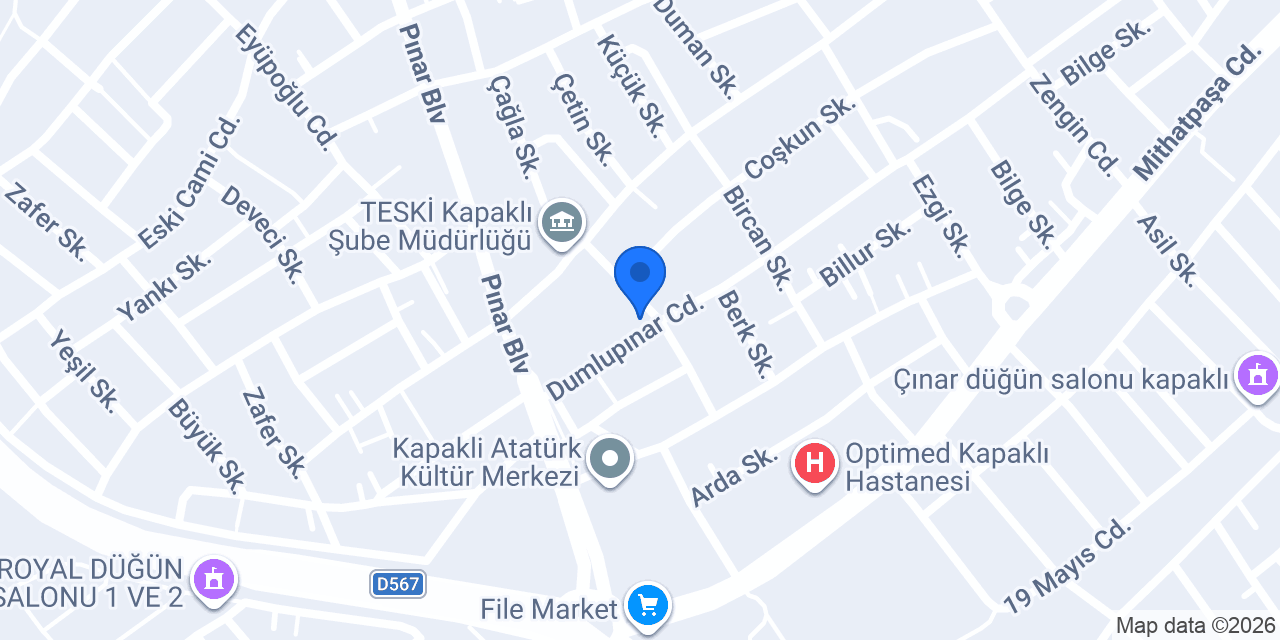 POYRAZ EMLAK / KAPAKLI konumu