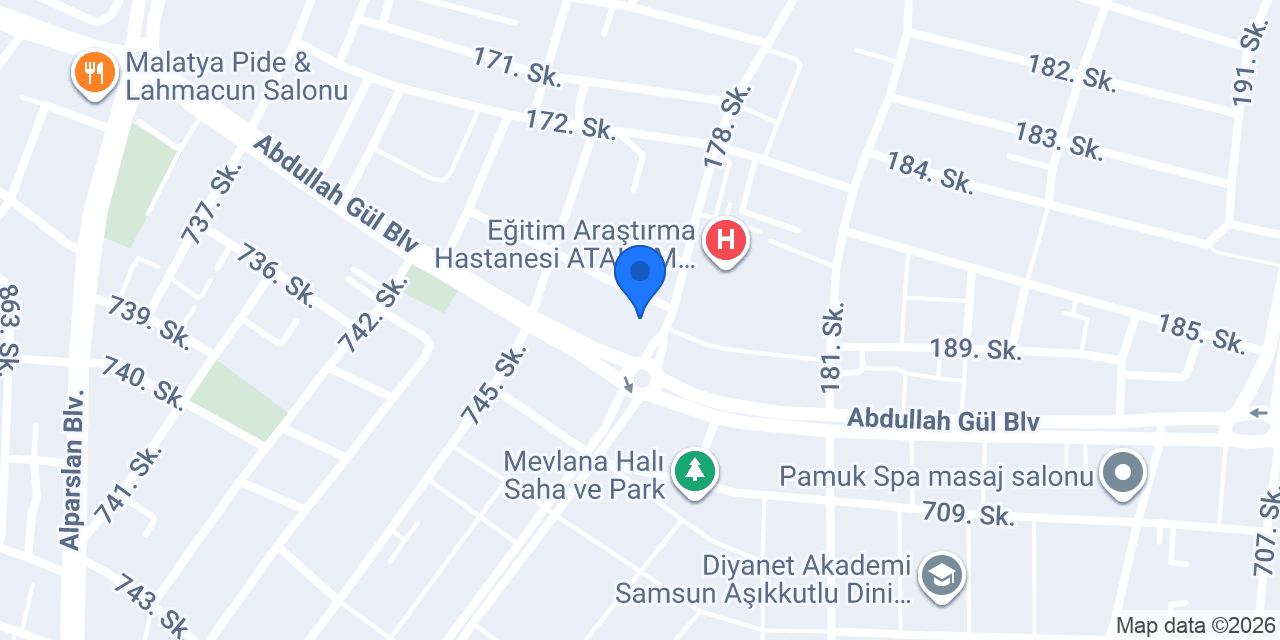 Arya Veteriner Kliniği konumu