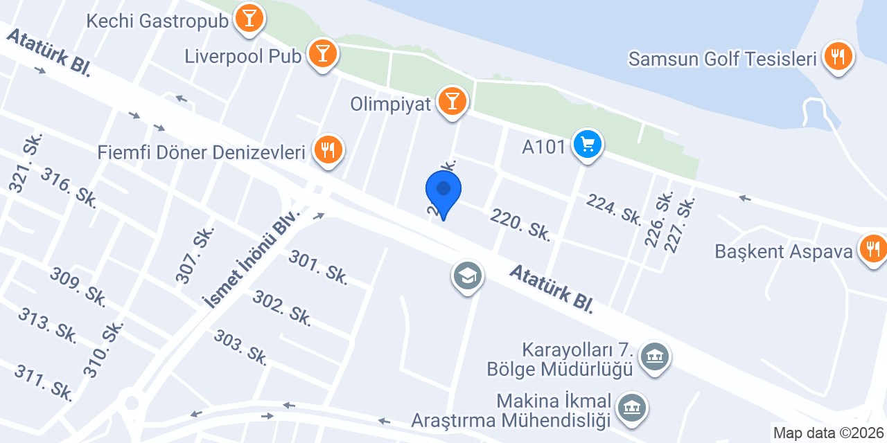 M & F Turizm konumu