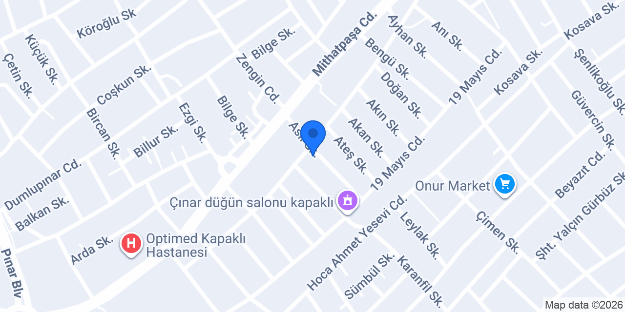 Özkan Kuaför konumu