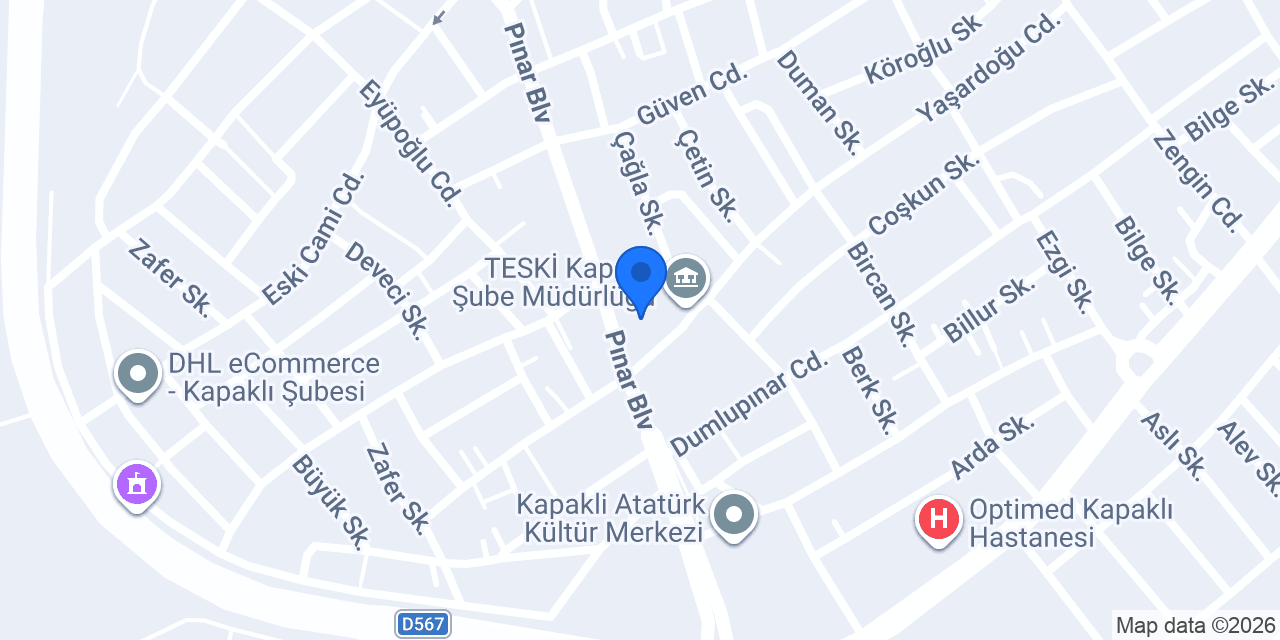 Osteo Clinic - Kapaklı Fizyoterapi konumu
