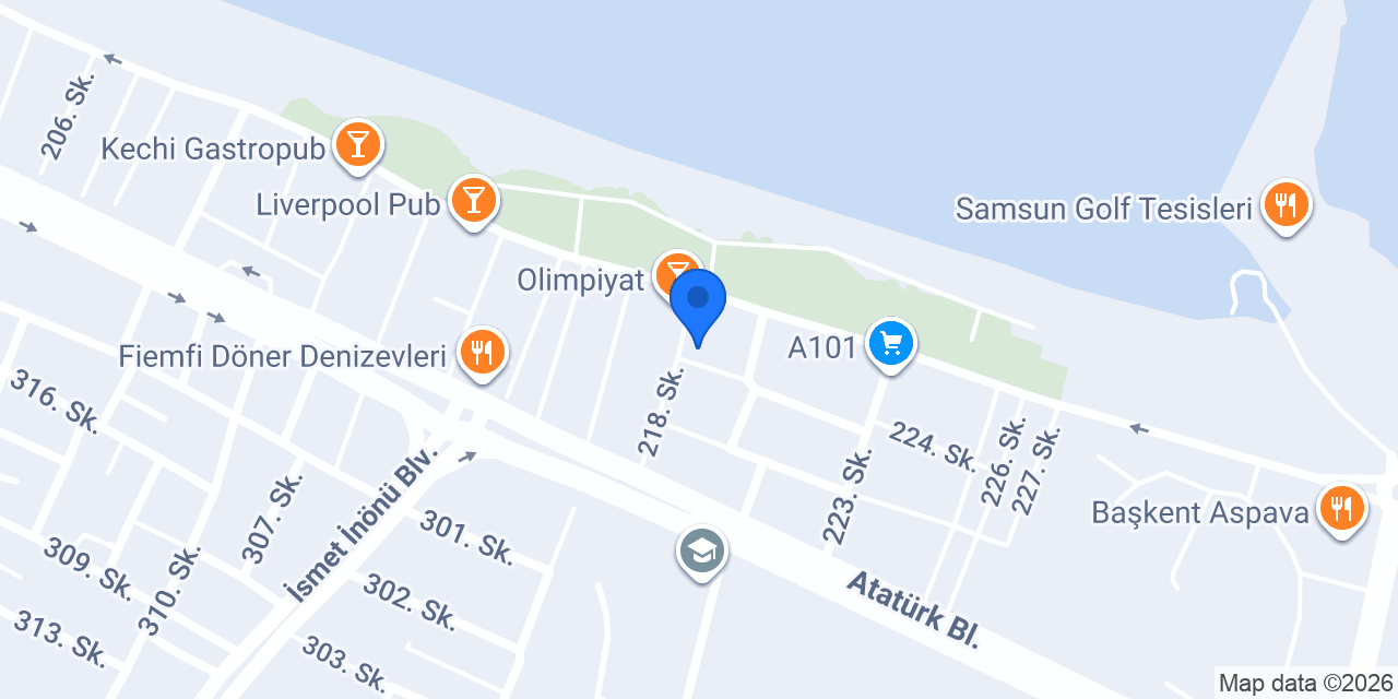 Öz Cam Atölyesi konumu