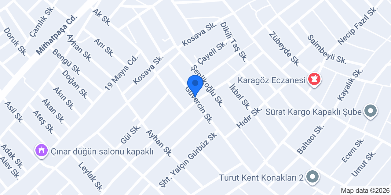 Bengü Mobilya konumu