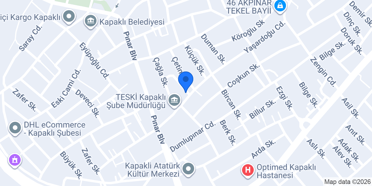 Kapaklı-Voltaj Elektrik konumu